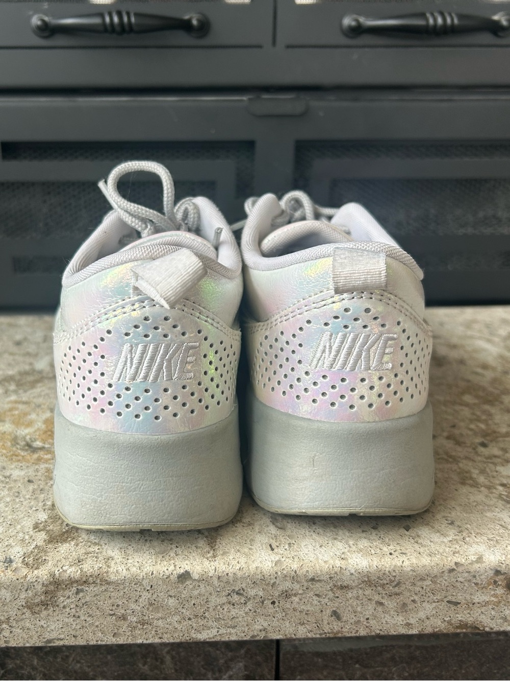 Nike Women’s Iridescent Thea Air Max Sneakers - Picture 4 of 7